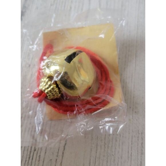Westrim crafts 2005 Golden Bell necklace Xmas figure - Picture 1 of 4